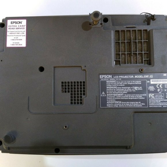 EPSON LCD Projector MODEL : EMP-X3 100/240V 50/60HZ 2.9-1.2A - Picture 6 of 13